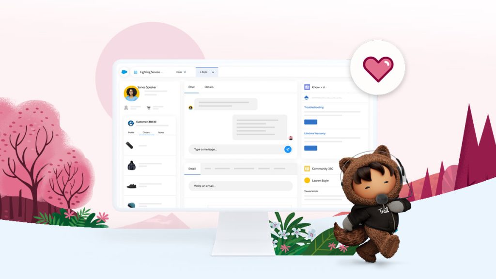 salesforce service cloud with Astro